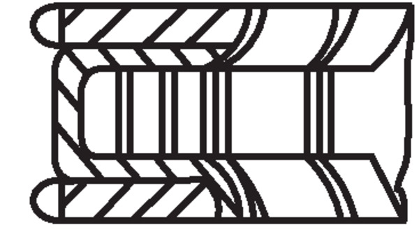 Комплект поршневых колец MAHLE/KNECHT 001 06 N1