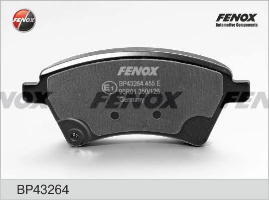 Комплект тормозных колодок дисковый тормоз FENOX BP43264