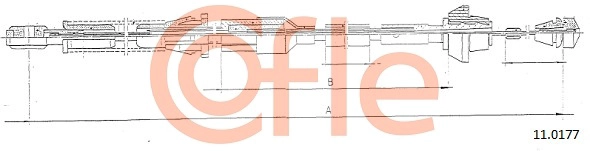 Тросик газа COFLE 11.0177