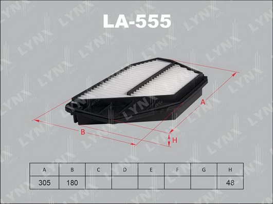 Воздушный фильтр LYNXAUTO LA-555