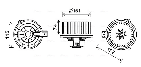 Вентилятор салона AVA QUALITY COOLING HY8429