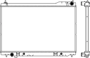 Радиатор охлаждение двигателя SAKURA AUTOMOTIVE 3251-1019