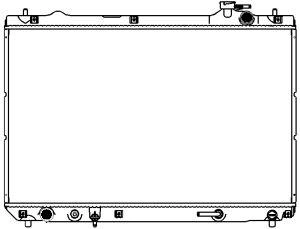 Радиатор охлаждение двигателя SAKURA AUTOMOTIVE 3271-1006
