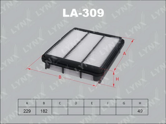 Воздушный фильтр LYNXAUTO LA-309