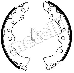 Комплект тормозных колодок METELLI 53-0605