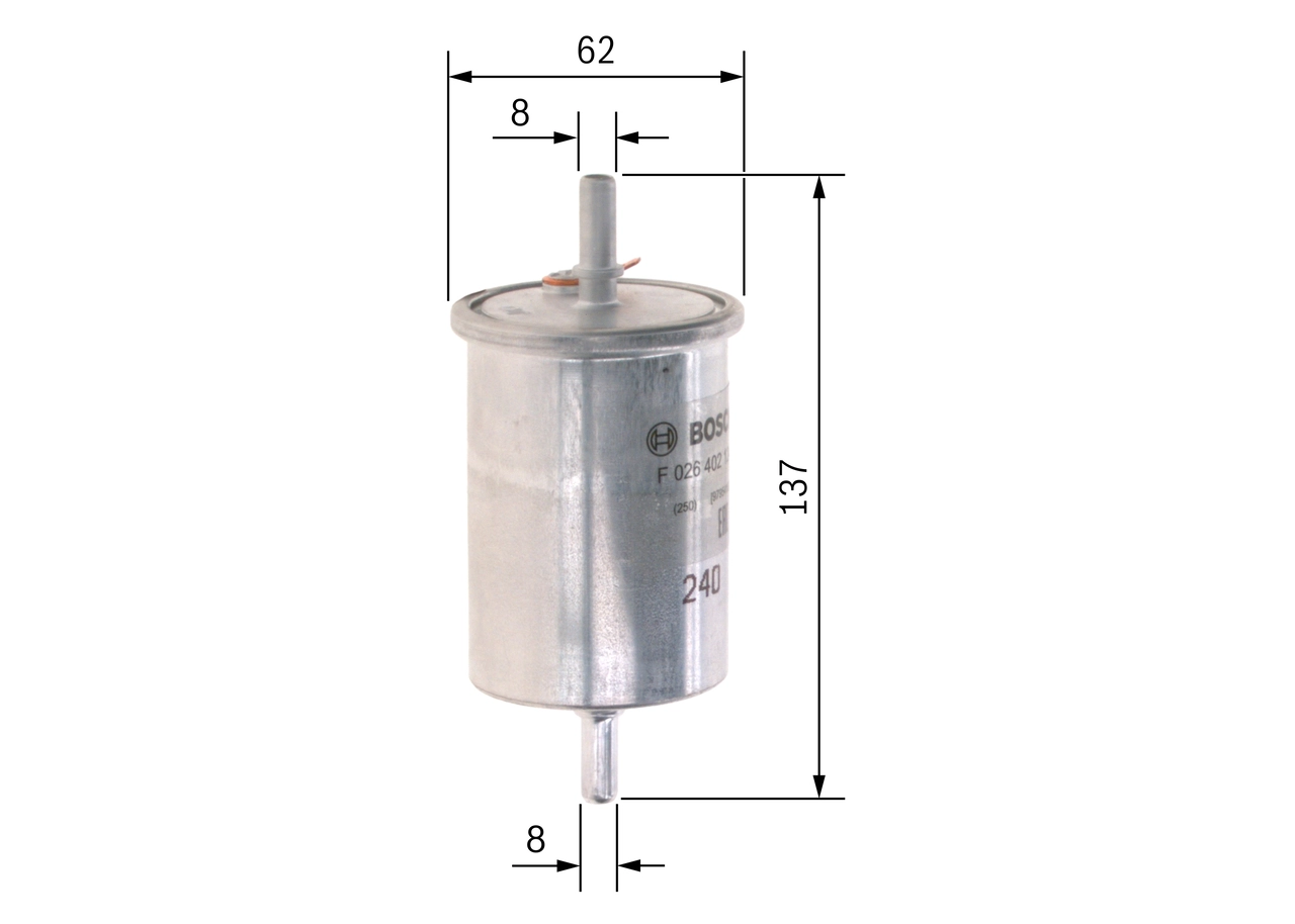 Топливный фильтр BOSCH F 026 402 124