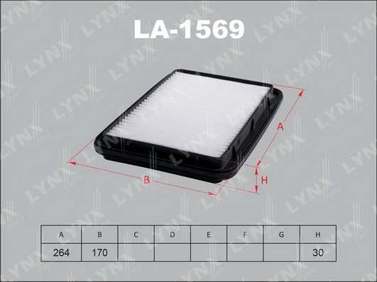 Воздушный фильтр LYNXAUTO LA-1569