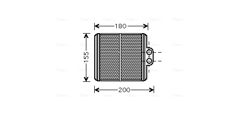 Теплообменник отопление салона AVA QUALITY COOLING SZ6093