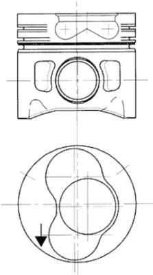Поршень KOLBENSCHMIDT 99742720