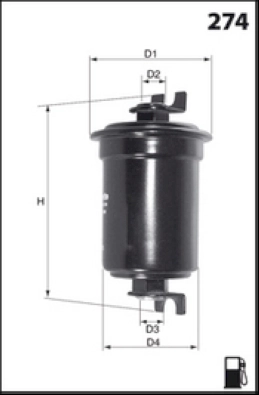 Топливный фильтр MECAFILTER ELE6017