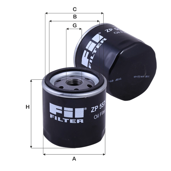 Масляный фильтр FIL FILTER ZP 557 C