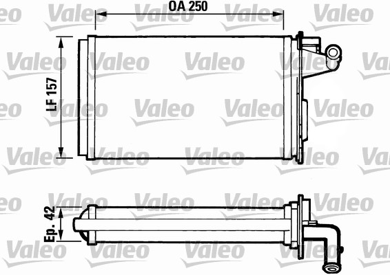 Теплообменник отопление салона VALEO 811075