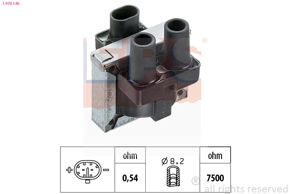 Катушка зажигания made in italy - oe equivalent EPS 1.970.146