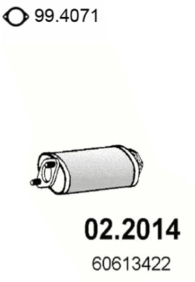Предглушитель выхлопных газов ASSO 02.2014
