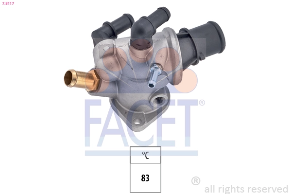 Термостат охлаждающая жидкость made in italy - oe equivalent FACET 7.8117