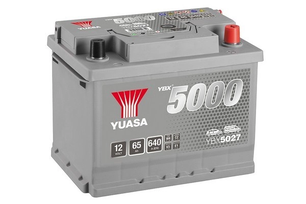 Стартерная аккумуляторная батарея ybx5000 silver high performance smf batteries YUASA YBX5027