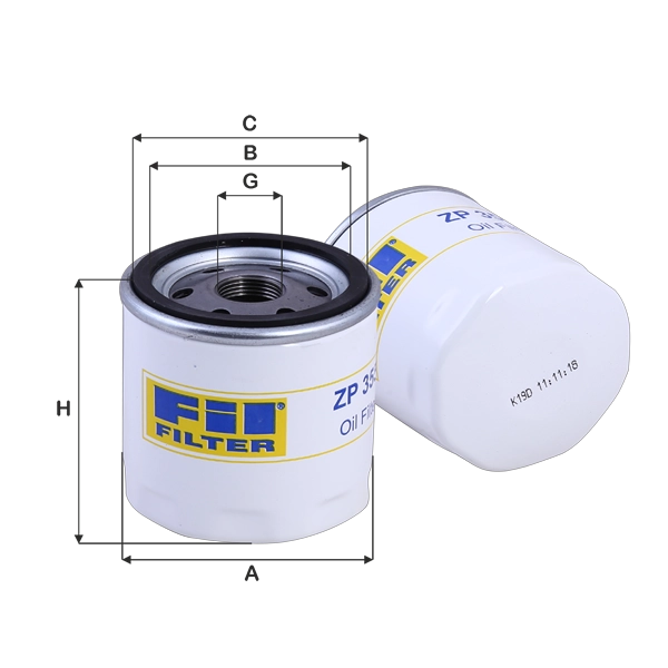 Масляный фильтр FIL FILTER ZP 3553