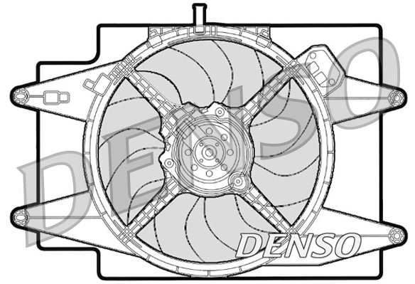 Вентилятор охлаждение двигателя DENSO DER01001