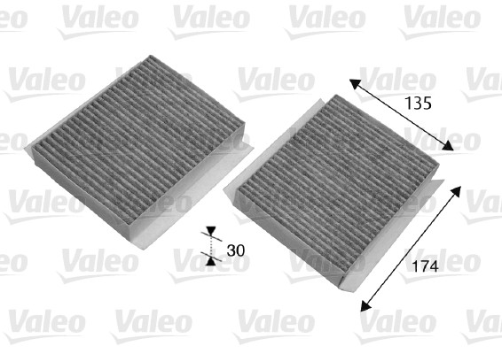 Фильтр воздух во внутренном пространстве valeo protect VALEO 698747