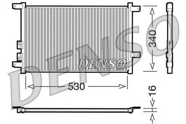 Конденсатор кондиционер DENSO DCN01011