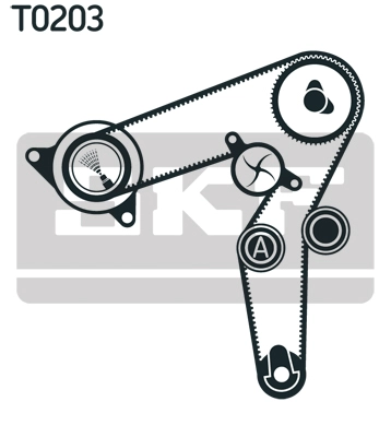 Комплект ремня грм SKF VKMA 02190