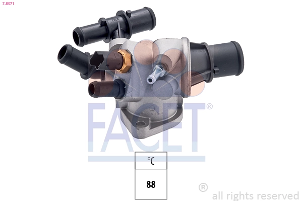 Термостат охлаждающая жидкость made in italy - oe equivalent FACET 7.8571