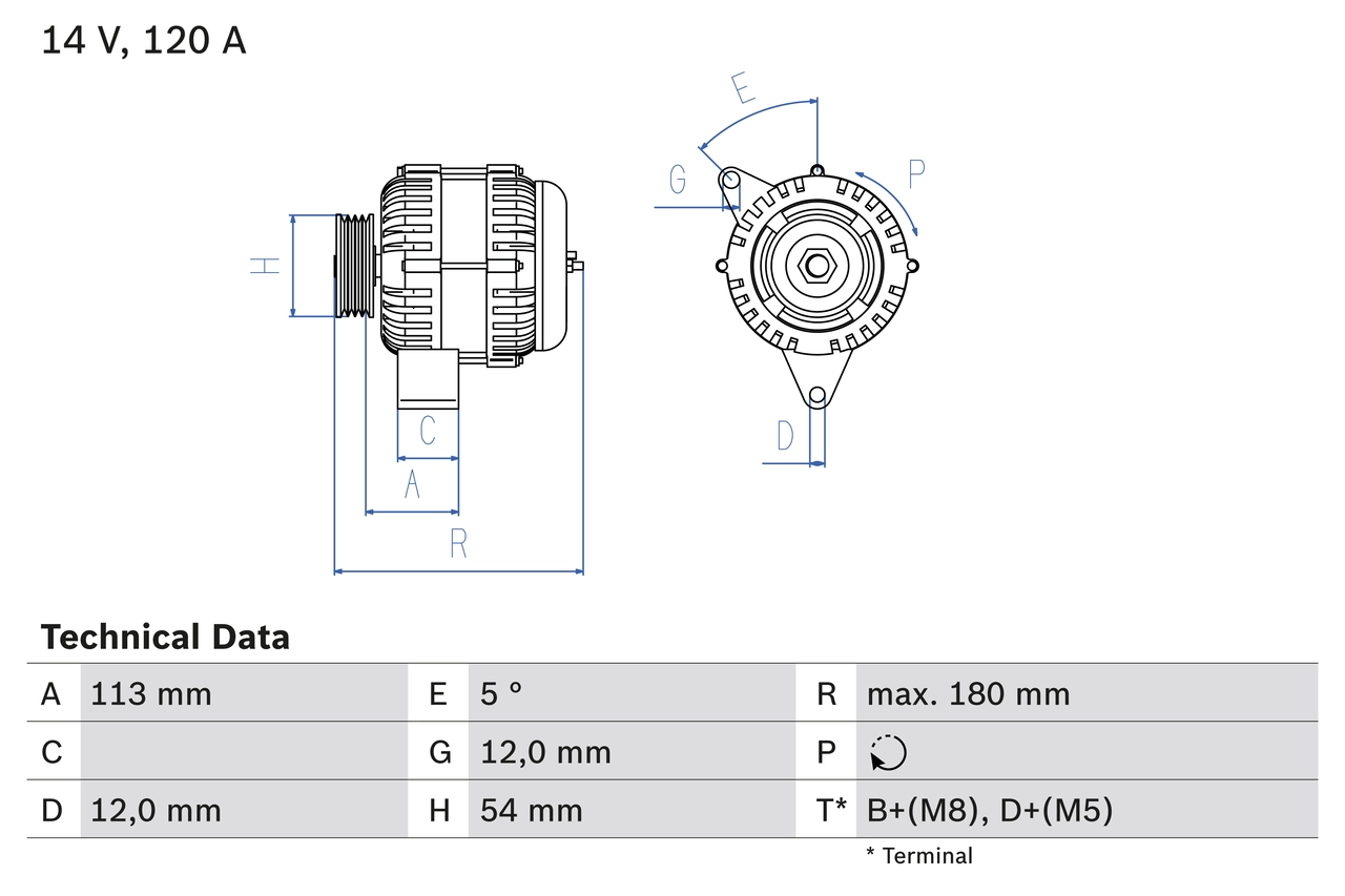 Генератор BOSCH 0 986 083 300