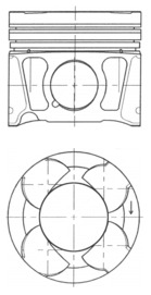 Поршень KOLBENSCHMIDT 41070620
