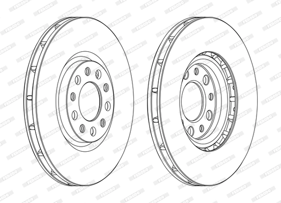 Тормозной диск premier FERODO DDF1451C