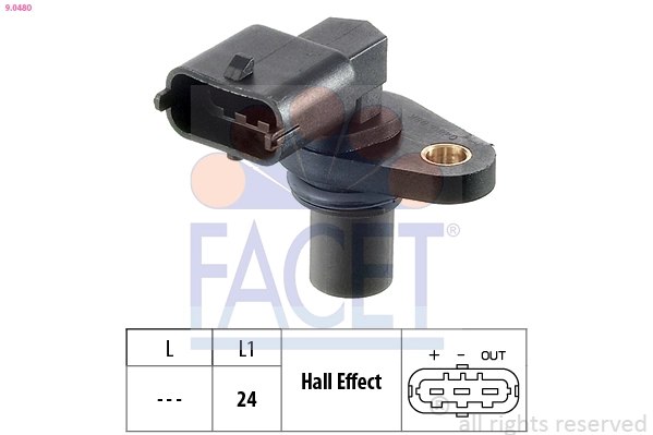 Датчик положение распределительного вала made in italy - oe equivalent FACET 9.0480