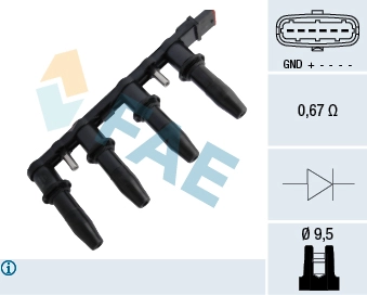 Катушка зажигания FAE 80291