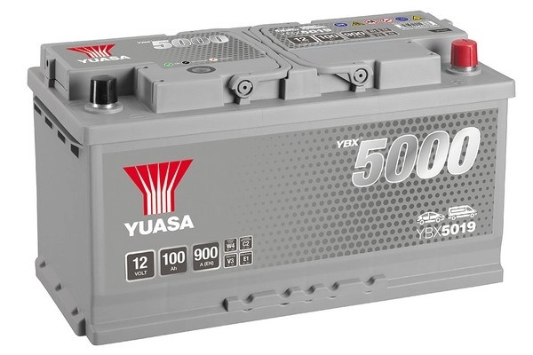 Стартерная аккумуляторная батарея ybx5000 silver high performance smf batteries YUASA YBX5019
