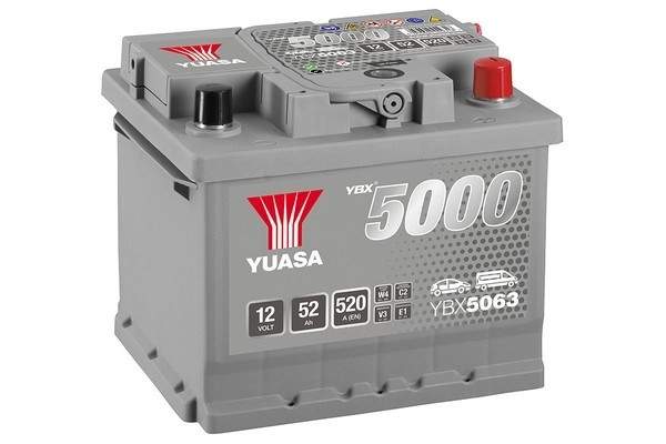 Стартерная аккумуляторная батарея ybx5000 silver high performance smf batteries YUASA YBX5063