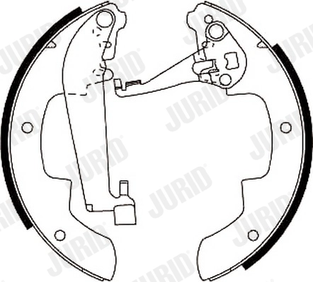 Комплект тормозных колодок JURID 361312J