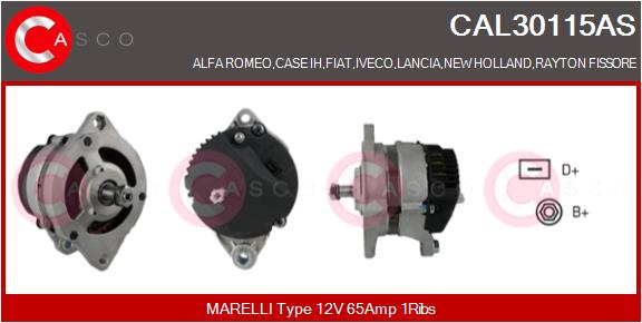 Генератор brand new hq CASCO CAL30115AS
