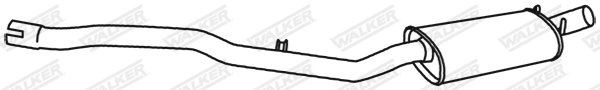 Средний глушитель выхлопных газов WALKER PRODUCTS 18984