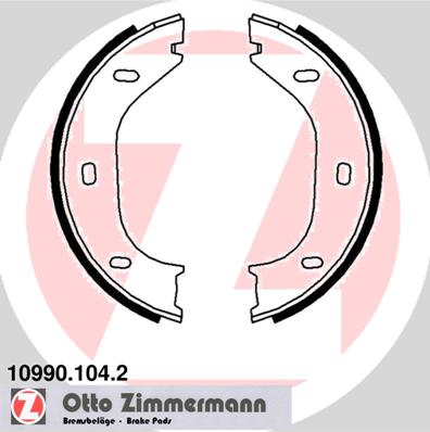 Комплект тормозных колодок стояночная тормозная система ZIMMERMANN 10990.104.2