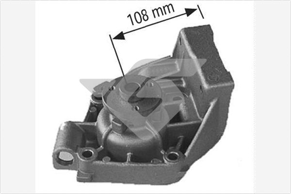 Водяной насос охлаждение двигателя HUTCHINSON WP330