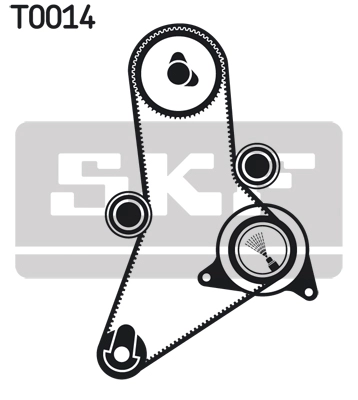 Комплект ремня грм SKF VKMA 02382