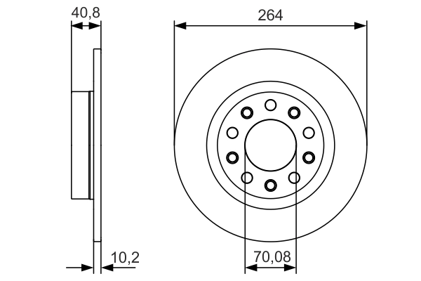 Тормозной диск BOSCH 0 986 479 C41