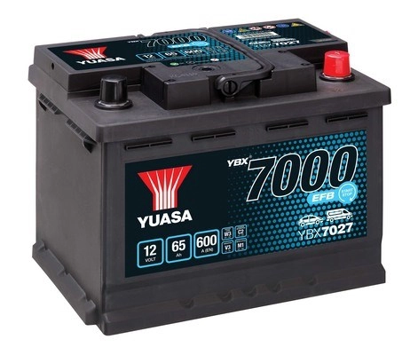 Стартерная аккумуляторная батарея ybx7000 efb start stop plus batteries YUASA YBX7027