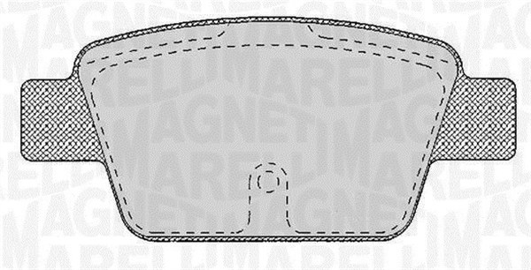 Комплект тормозных колодок дисковый тормоз MAGNETI MARELLI 363916060125