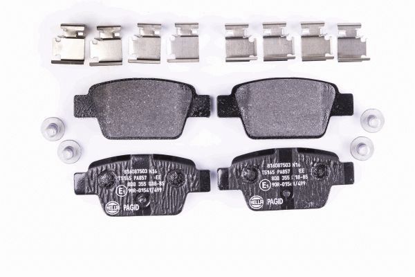 Комплект тормозных колодок дисковый тормоз HELLA/BEHR/PAGID 8DB 355 018-851