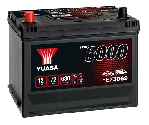 Стартерная аккумуляторная батарея ybx3000 smf batteries YUASA YBX3069