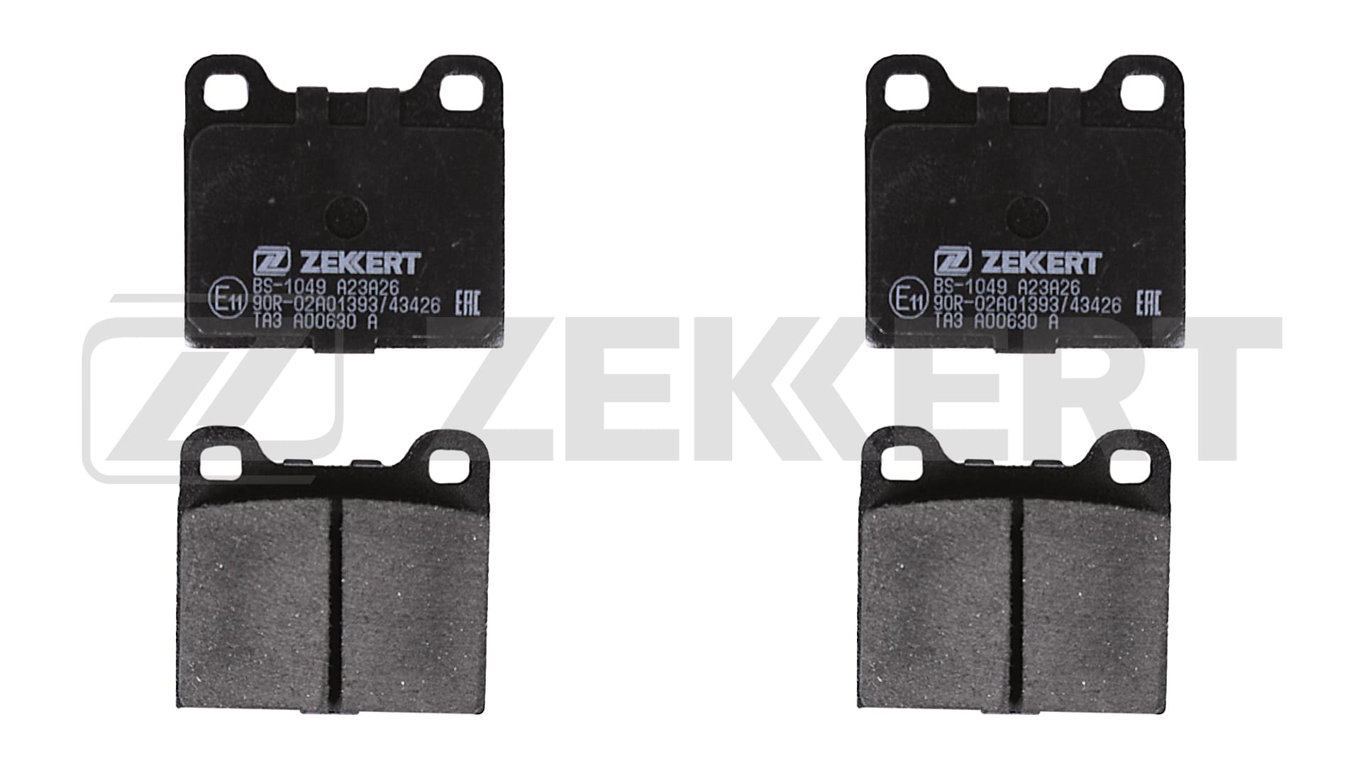 Комплект тормозных колодок дисковый тормоз ZEKKERT BS-1049