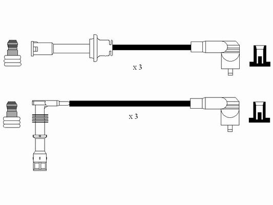 Комплект проводов зажигания NGK 7312