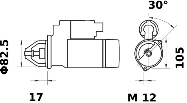 Стартер MAHLE/KNECHT MS 82