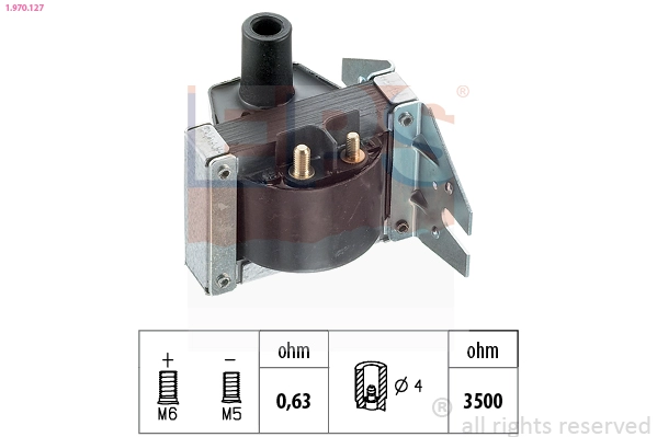 Катушка зажигания made in italy - oe equivalent EPS 1.970.127