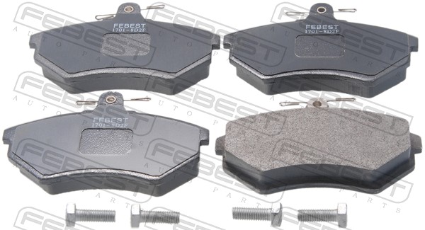 Комплект тормозных колодок дисковый тормоз FEBEST 1701-8D2F