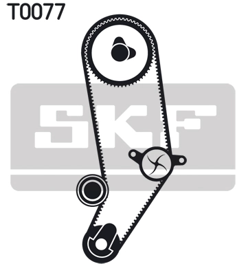 Комплект ремня грм SKF VKMA 01032